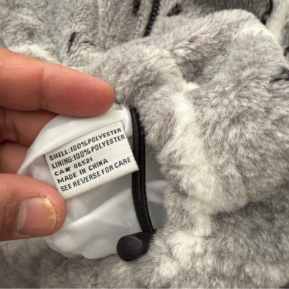 Vontage Fleece Sweater Jacket Glacier Gear Outdoor Wolf Nature AOP Large - Picture 6 of 7